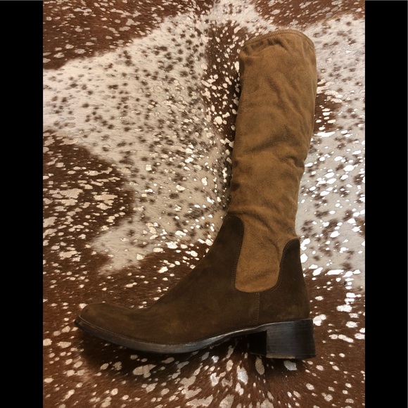 Prada riding boots! 2 tone suede upper! - Picture 1 of 4